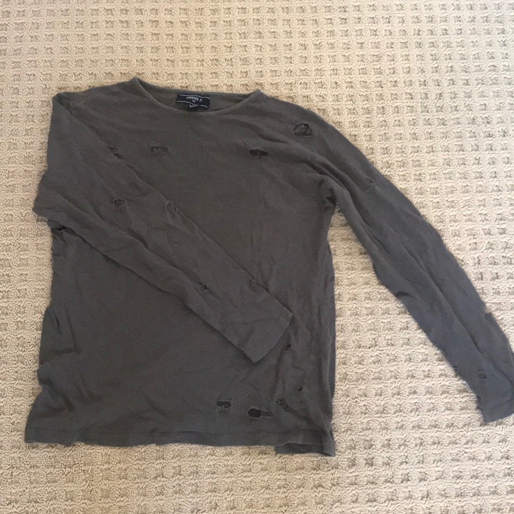 Same shirts, one tan and one brown. Used